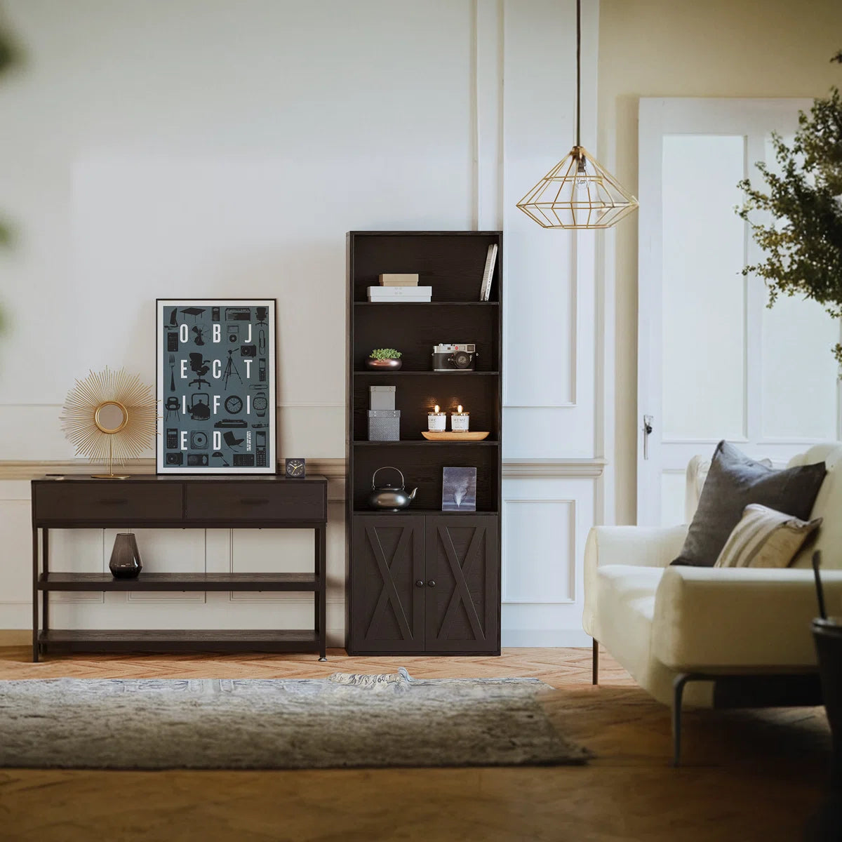 Manito Bookcase with Door