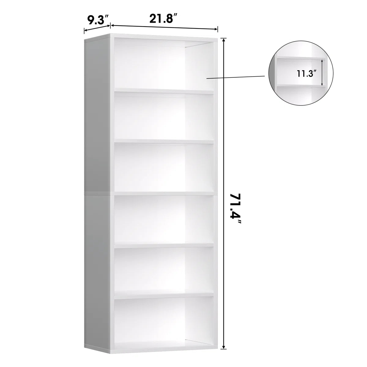 Livingon 21.8"W Standard Bookcase